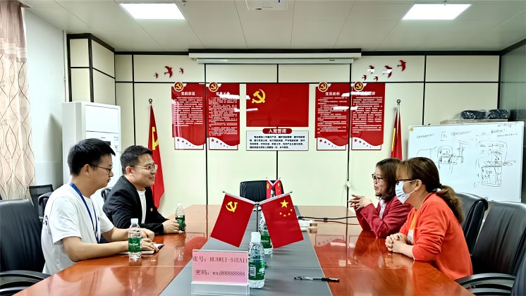 炬神電子黨支部赴萬信達、郴糧機開展黨建交流活動